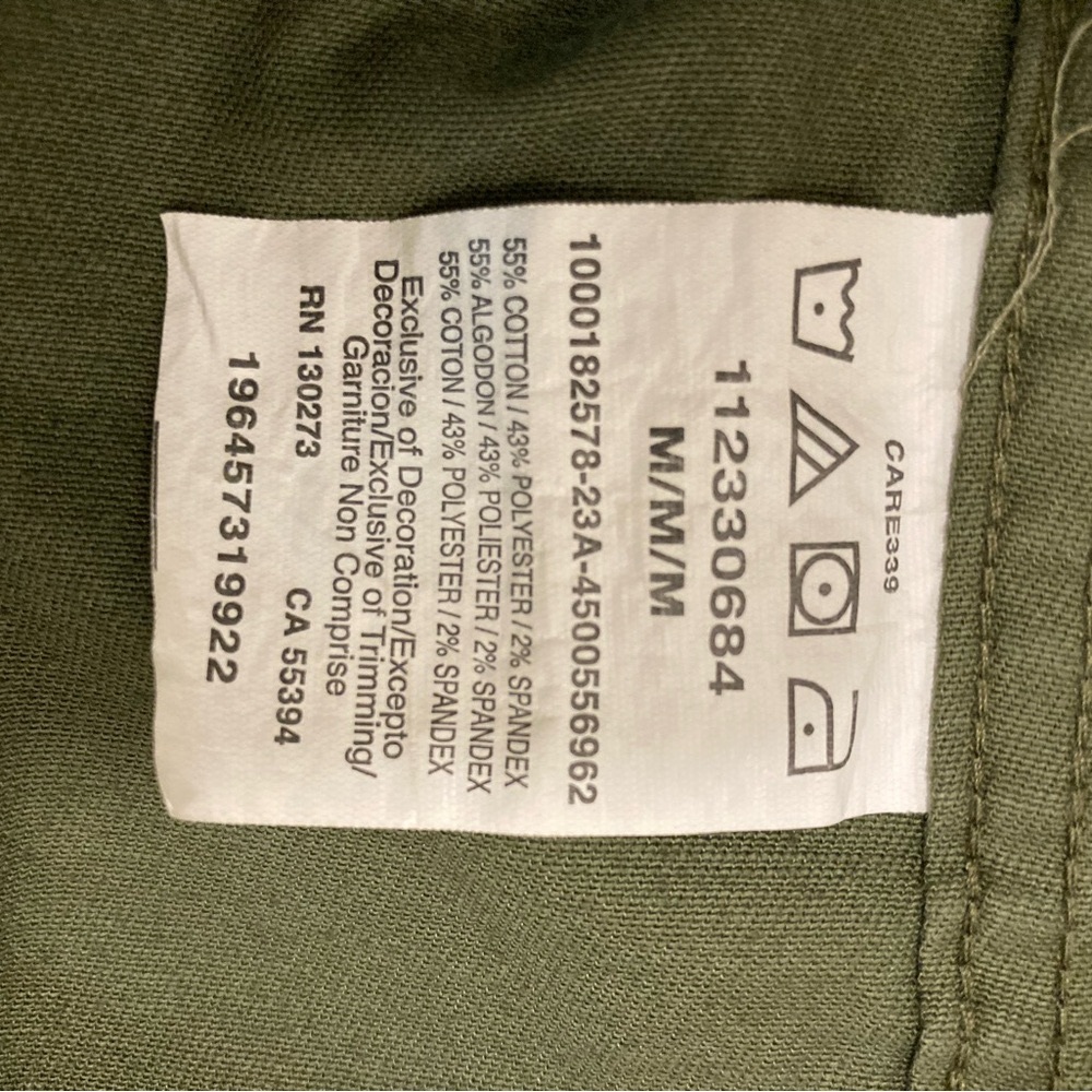 Olive Green Men's Short Sleeve Button Up Shirt - Picture 4 of 8